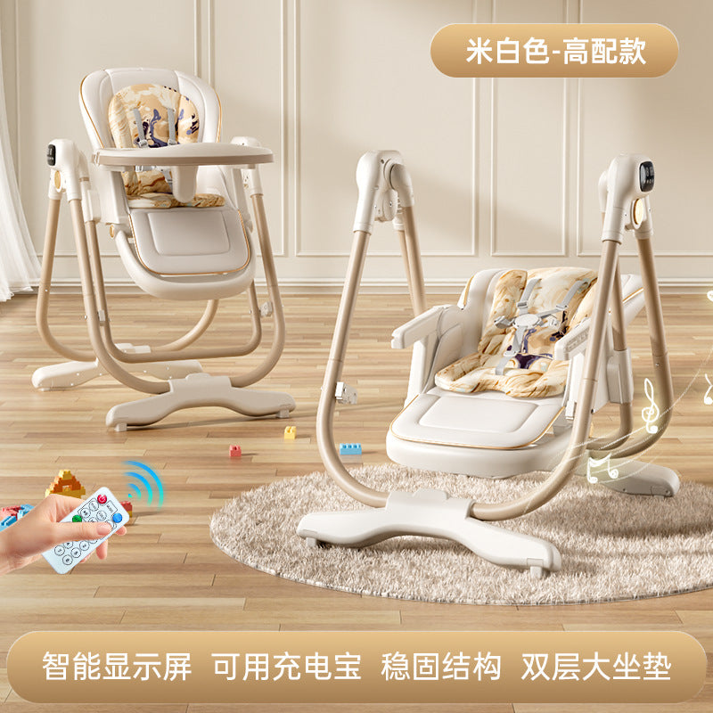 Baby high chair - multifunctional, adjustable height, reclining, portable dining chair for infants and toddlers