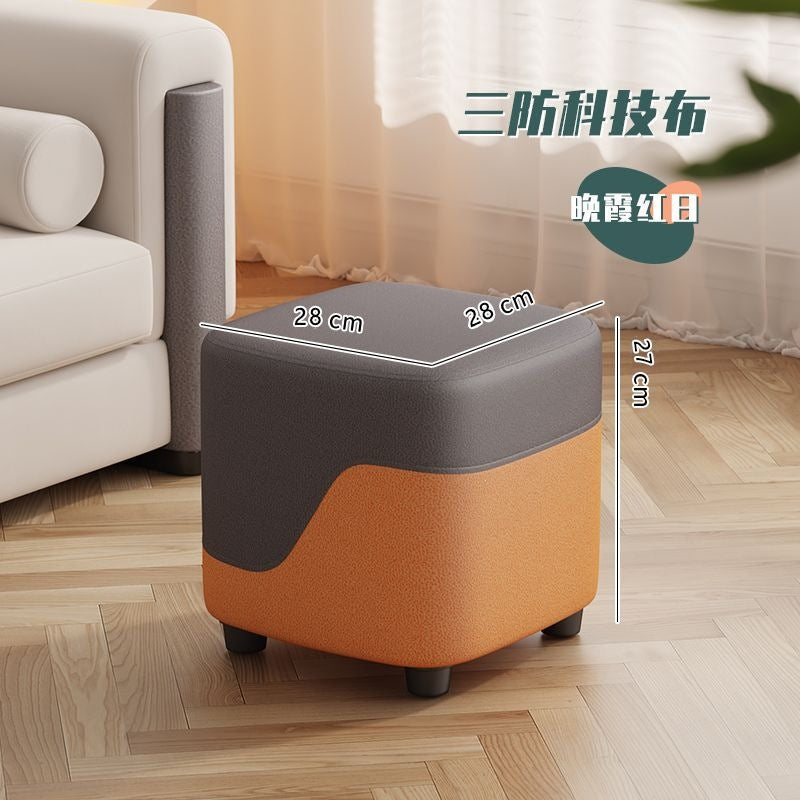 Small bench for home living room small stool casual sofa stool entrance shoe changing stool cloakroom low stool soft bag small square stool
