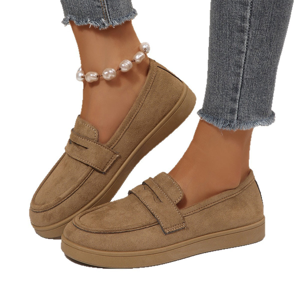 plus size spring autumnew arrival loafers women's round toe flats slip-on lazy exportfashionflats wholesale