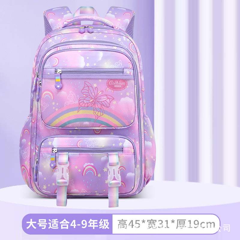 Shaodong School Bag Factory New Primary School School Bag 13th and 6th Grades Lightweight Burden Reduction Girls Backpack Wholesale