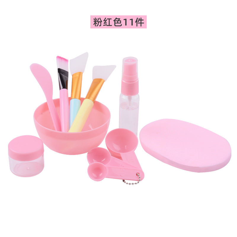 Directly from the manufacturer, mask bowl set 11-piece DIY full set of homemade beauty tools with silicone mask spoon spray bottle
