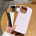Suitable for apple 16pro metal photo frame mobile phone case iphone7p/xr caramel color protective cover suitable for all series