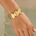 Wholesale geometric open bangle bracelets - european & american cross-border jewelry - summer ocean-inspired beach vacation style - starfish ring for women