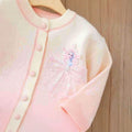 Girls' cardigan elsa princess outerwear sweater set