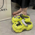 "eva clogs for women - 2024 new summer collection: chunky platform, height-boosting, trendy beach sandals"
