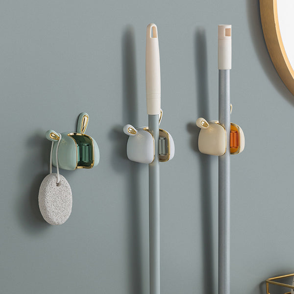 Mop clip, hook, wall hanging, no punching, super glue, toilet, bathroom, multi-functional wall broom fixed hanger