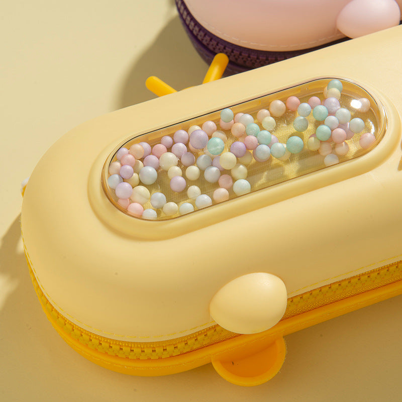 New Bubble Machine Stationery Box Creative Stationery Silicone Pencil Bag Kindergarten Pencil Case Men's and Women's Novelty Tongzhuo Pencil Bag