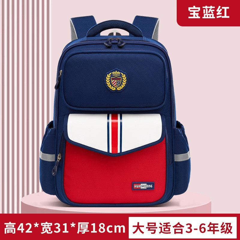 foreign trade schoolbag british style girl kids backpack to reduce the burden of spine protection primary school student schoolbag wholesale