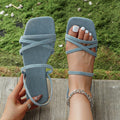 European and american cross-border  women's flat sandals: stylish, elegant, and casual. wholesale plus size available