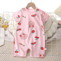 Kids' summer short-sleeve romper, newborn bodysuit, infant cotton onesie, baby boy and girl playsuit