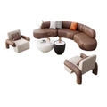 Nordic half-circle arc-shaped business sofa for office, negotiation, hotel, sales office, lobby, courtyard, rest area, and reception