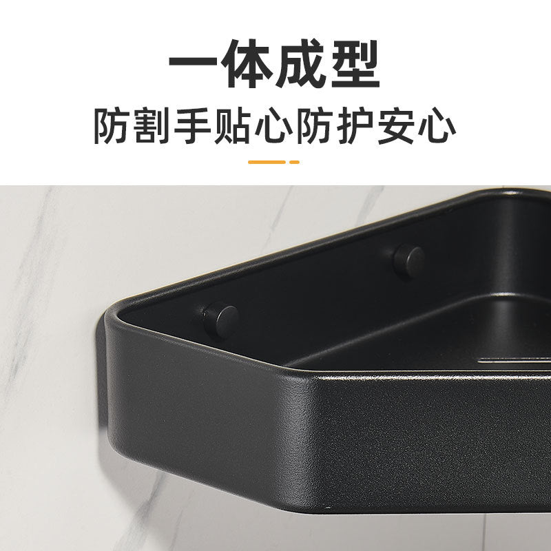 Integrated tripod, bathroom rack, wall hanging, no punching, bathroom cosmetics storage, space aluminum corner shelf