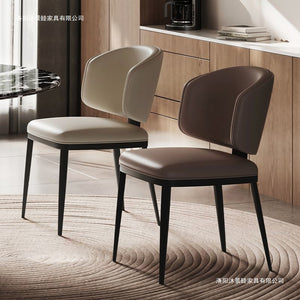 Italian normcore dining chair scandinavian chair modern casualfor home back chair accessible luxury dining table chair upholstered chair