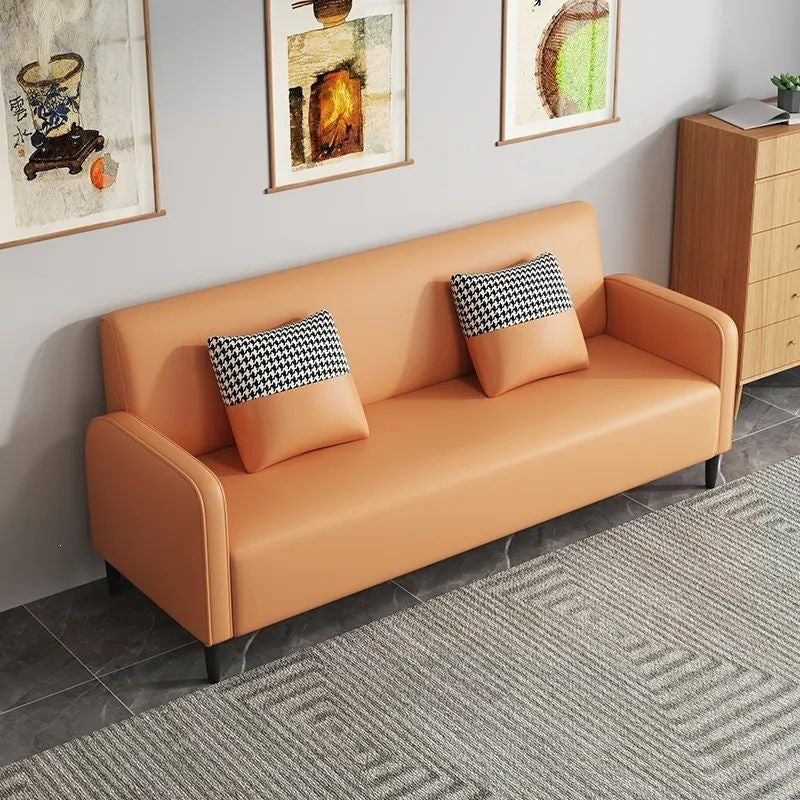 Scandinavian small apartment sofa double three-person living room rental room casual modern apartment simple popular sofa