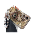 Suitable for iphone 16 retro oil painting eyes mobile phone case apple 17 artistic niche design anti-fall soft case 13