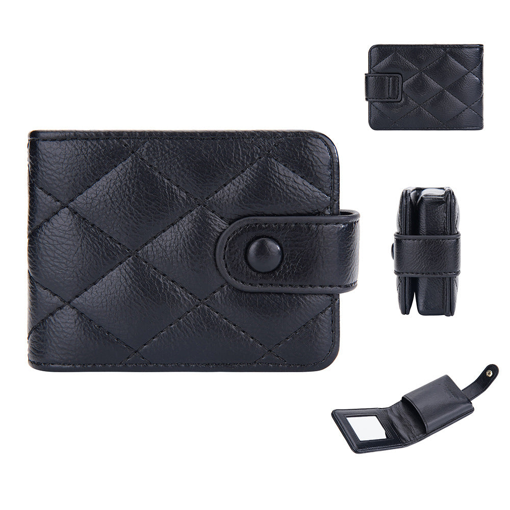 Baellerry's new mini fashion lipstick bag Korean version rhombus buckle change bag with lenses cosmetic bag