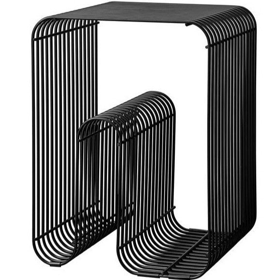 Metal line table newspaper magazine rack accessible luxuryclassy book rack soft sofa table geometric floor stand tea table