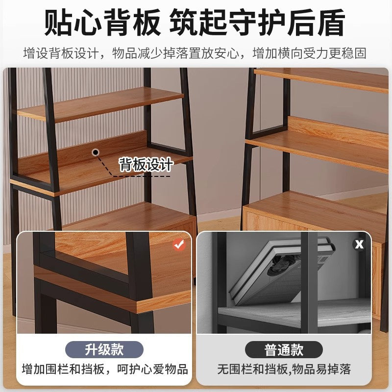Shelf Multi-layer storage shelf Floor-to-ceiling office locker Shelf Layered shelf Living room display Cabinet with door