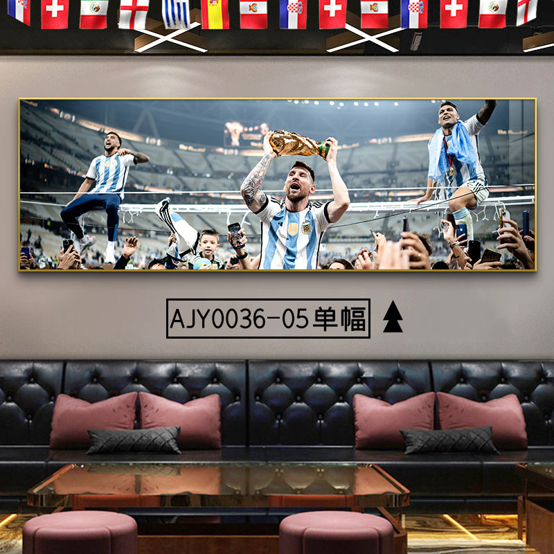 2024 Spain wins the championship decorative painting European Cup Cristiano Ronaldo poster hanging painting sports color store wall football star decoration
