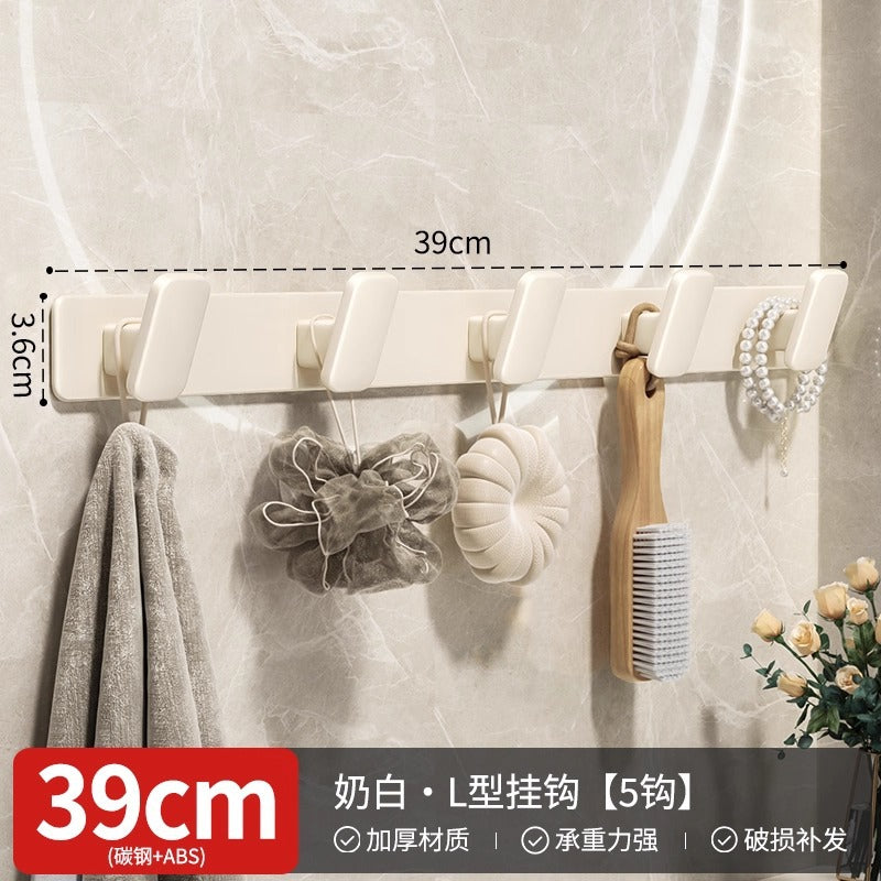 No punching clothes hook, door rear clothes hanger, wall-mounted door entrance, coat cabinet hook, strong row hook