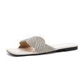 summer new arrival: plus-size women's flat slippers for cross-border e-commerce. available in sizes 35-43. wholesale options available. dropshipping to  and