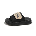 Black super popular internet celebrity thick sole flip-flops women's summer outwear2024new arrivalclassy soft bottom lightweight sandals