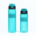 Factory-customized portable plastic water bottle, outdoor sports direct drink large capacity water jug, pop-up lid anti-scald space cup with straw