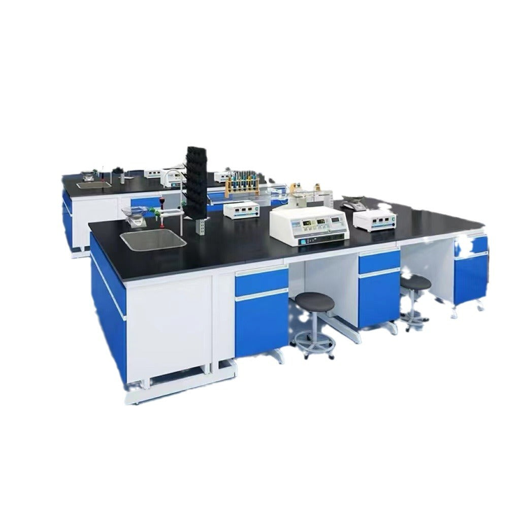 Laboratory workbench Steel and wood experimental bench All-steel laboratory workbench Experimental table PP test bench Central bench