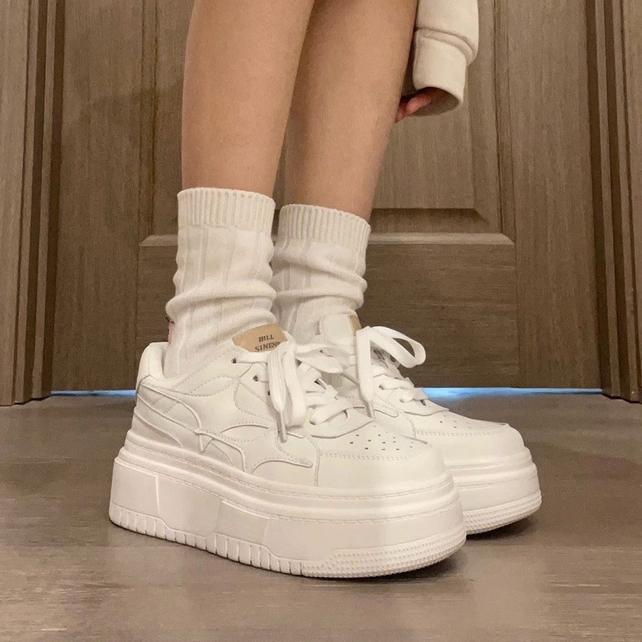 Sneakers student easiest for match thickenedwhite shoes women's casualnew arrival spring and summerbest selling lightweight retro sports shoes
