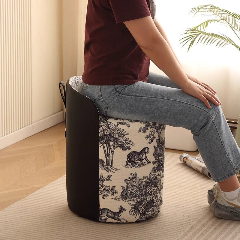Stool for homemodern casual round stool classy sofa shoe changing stool living room dressing table makeup small chair