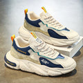 Men's winter 2025 new mesh hollow-out breathable anti-odor height-increasing versatile hong kong style chunky sole dad shoes trendy sneakers for men