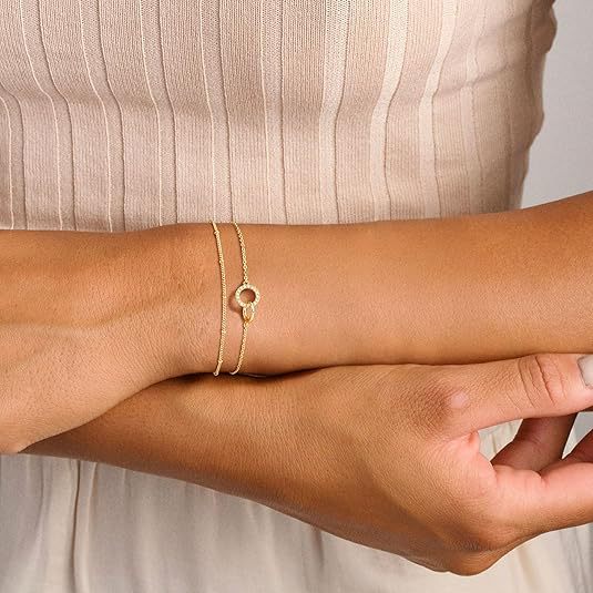 lightweight chain bracelet, exquisite herringbone pearl round bracelet jewelry, travel party holiday gift for women