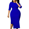 D351  european and american women's clothing  new fashion elegant slim-fit ol office bodycon african dress