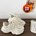 Best sellingeasiest for matchthick sole dad shoes women's fall and winter show feet small increase 2025new arrival fried streetfleece-linedcasual sneakers