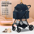 Pet stroller for cats and dogs - foldable, lightweight, and portable for small pets