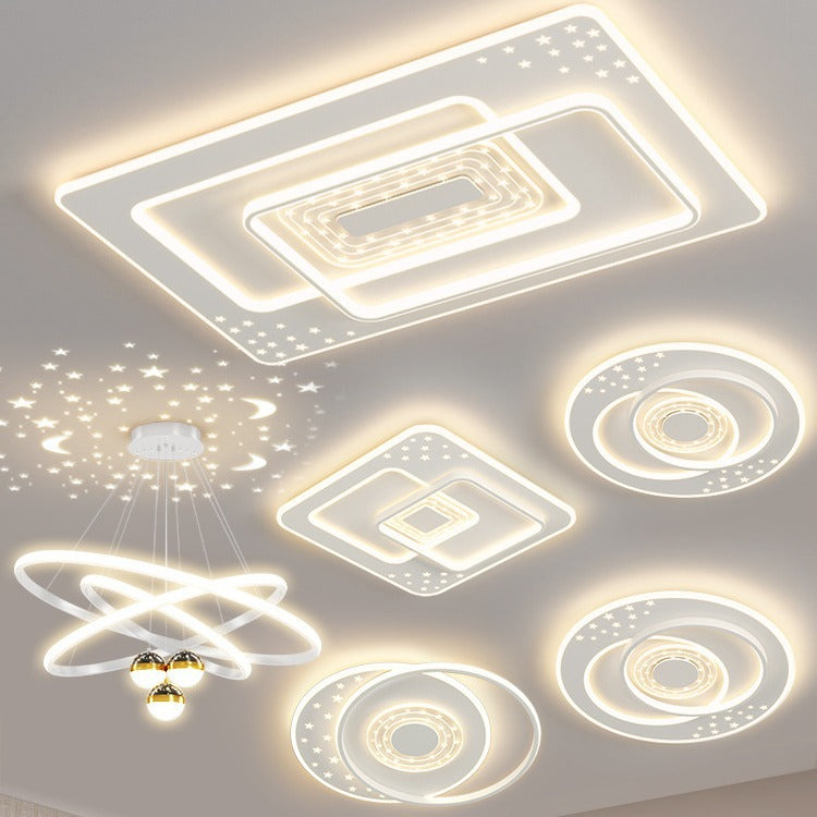 Living room light modern simple atmosphere led ceiling light new bedroom main light whole house combination package Zhongshan lighting