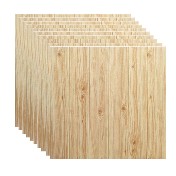 Wood grain sticker self-adhesive wallpaper 3D wall sticker wallpaper decoration bedroom living room TV background wall waterproof anti-collision wall skirt