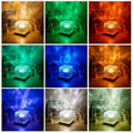 Popular square water ripple light shadow dynamic atmosphere light ins projection night light sunset led nordic small table lamp