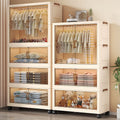 Installation-free kids wardrobe foldable storage cabinet baby simple wardrobe clothes storage cabinet kids small wardrobe