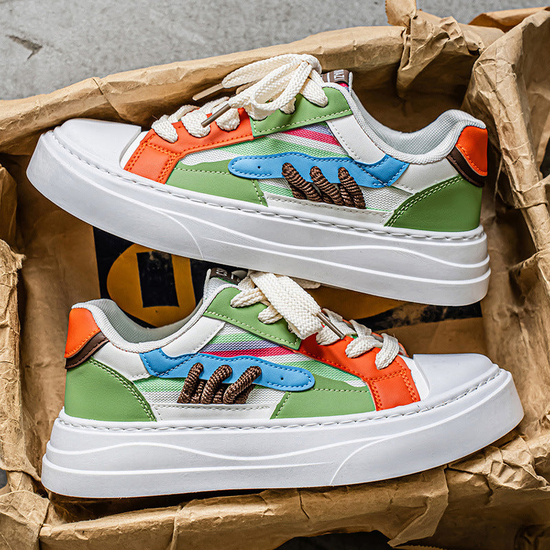 Men's 2025 new german army trainers (gats) - niche design, color block, collegiate style, chunky sneakers, youth sports, trendy influencer shoes