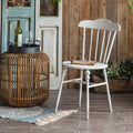 Nordic retro cream iron windsor chair backrest single chair dining chair outdoor courtyard open garden table and chair