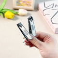 Ready-to-ship stainless steel nail clippers - wide jaw, anti-splash, lightweight nail scissors, angled jaw, eagle beak nail clipper set