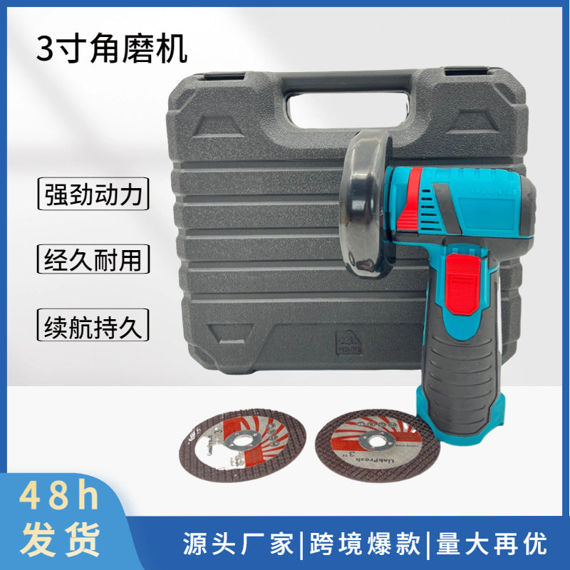 Cross-border 12V lithium battery portable angle grinder grinding and cutting grinder multi-function rechargeable mini polishing machine