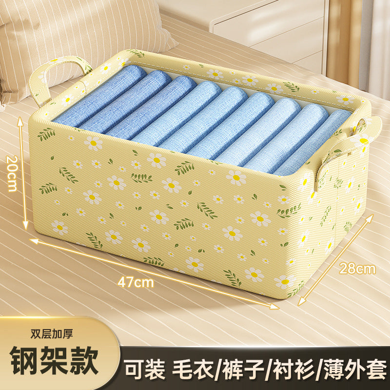 Clothes, pants storage box, household wardrobe, clothes sorting box, drawer, fabric classification, foldable storage frame