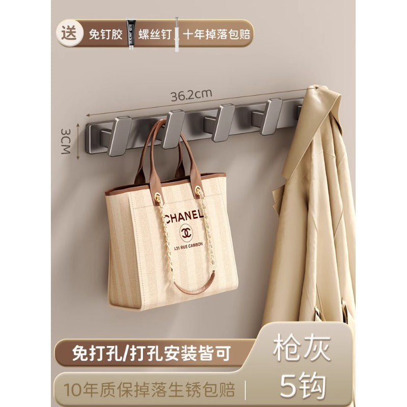 Cream style coat hook white entrance door rear hook classy entrance clothes hanger wall wall hanging without drilling