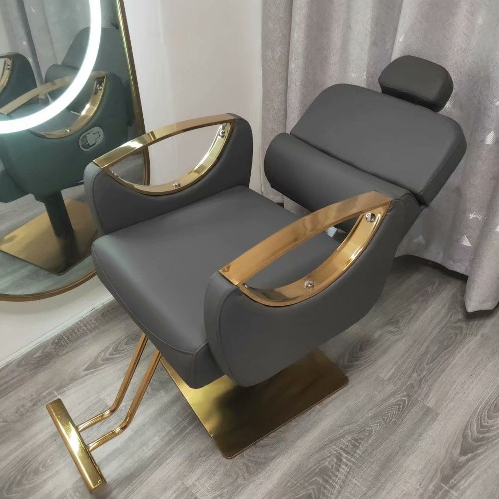 Barber shop chair can be reclined and lifted classypopular hairdressing chair hair salon special shaving lounge chair barber chair