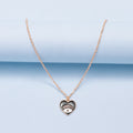 European and american new jewelry gold plated enamel heart devil's eye necklace socialite street style fashion unique clavicle chain for women