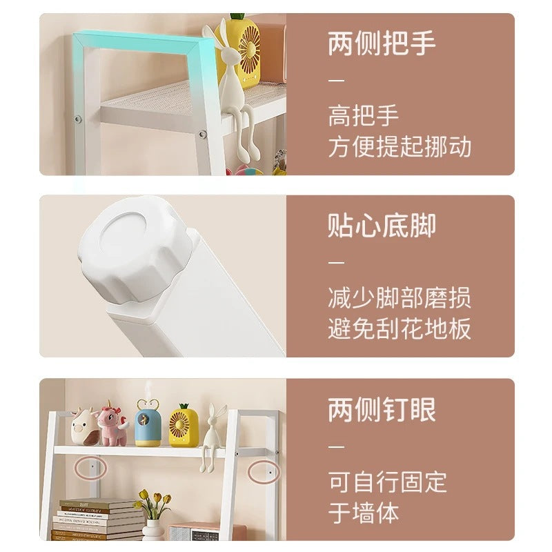 Shelf Floor-to-ceiling living room trapezoidal storage rack Home convenient storage rack Simple and simple balcony Nordic finishing rack