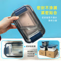 316 stainless steel food storage container set - airtight lunch box with lid for outdoor use - rectangular refrigerator meal prep containers