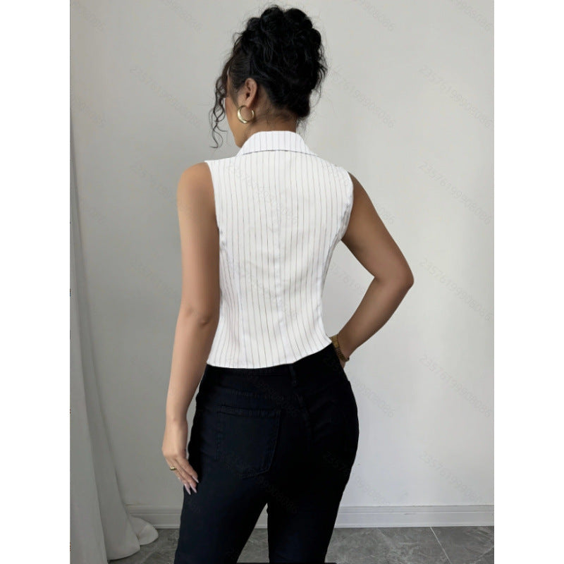Aliexpress 1688 independent station in stock women's french elegancestripes eleganceshirt